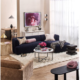 Temple &amp; Webster Gala Boucle 4 Seater Sofa with Chaise