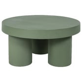 Temple &amp; Webster Makkari Round Polystone Outdoor Coffee Table