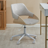Temple &amp; Webster Rupert 2 Drawer Writing Desk &amp; Clark Office Chair Set