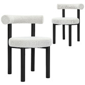 Temple &amp; Webster Roselin Boucle Dining Chairs