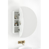 Temple &amp; Webster Cali 900mm Vanity Package with Round Shaving Cabinet