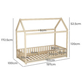 Temple &amp; Webster Luther Single Kids&#039; House Bed Frame