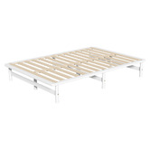 Temple &amp; Webster Ellisha Pine Wood Bed Base