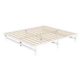 Temple &amp; Webster Ellisha Pine Wood Bed Base