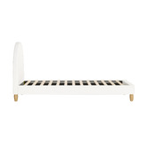 Temple &amp; Webster White Seraphine Boucle Bed