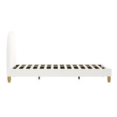 Temple &amp; Webster White Seraphine Boucle Bed