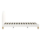 Temple &amp; Webster White Seraphine Boucle Bed