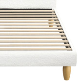 Temple &amp; Webster White Seraphine Boucle Bed