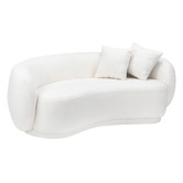 Temple &amp; Webster Millie 3 Seater Rounded Teddy Sofa