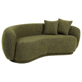 Temple &amp; Webster Millie 3 Seater Rounded Teddy Sofa