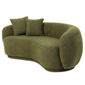 Temple &amp; Webster Millie 3 Seater Rounded Teddy Sofa