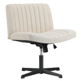 Temple &amp; Webster Vernon Faux Linen Office Chair