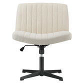 Temple &amp; Webster Vernon Faux Linen Office Chair