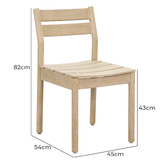 Temple &amp; Webster Palm Timber Outdoor Dining Chairs