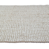 Temple &amp; Webster Natural Marlie Hand-Woven Wool-Blend Rug