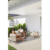 Temple &amp; Webster Makkari Polystone Outdoor Side Table