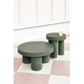 Temple &amp; Webster Makkari Round Polystone Outdoor Coffee Table