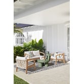 Temple &amp; Webster Makkari Round Polystone Outdoor Coffee Table