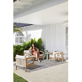 Temple &amp; Webster Makkari Polystone Outdoor Side Table