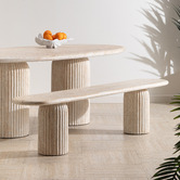 Temple &amp; Webster 3 Seater Hallie Concrete Outdoor Bench