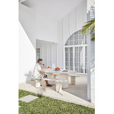 Temple &amp; Webster 8 Seater Hallie Concrete Outdoor Dining Table