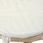 Temple &amp; Webster 76cm White Paris PE Rattan Outdoor Cafe Barstool