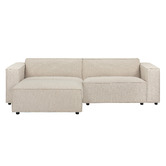 Temple &amp; Webster Russo 3 Seater Sofa &amp; Ottoman Set