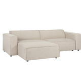 Temple &amp; Webster Russo 3 Seater Sofa &amp; Ottoman Set