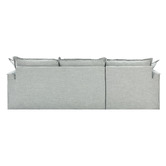 Temple &amp; Webster Cream Softy Premium 3 Seater Slipcover Sofa with Chaise