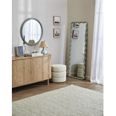 Temple &amp; Webster Mikko Round Wood Wall Mirror