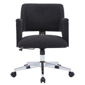 Temple &amp; Webster Black Simms Upholstered Office Chair