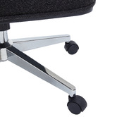 Temple &amp; Webster Black Simms Upholstered Office Chair