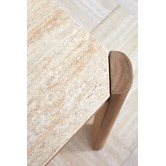 Temple &amp; Webster Carla Travertine-Look Outdoor Dining Table