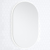 Temple &amp; Webster Belmont 1200mm Double Vanity Package with Oval LED Mirror