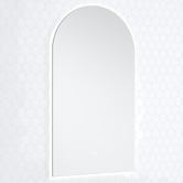Temple &amp; Webster Vera Arch 500mm LED Wall Mirror with Defogger