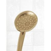Temple &amp; Webster Clovelly Brushed Gold Round Hand-held Shower