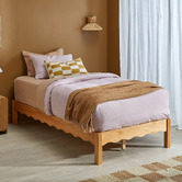 Temple &amp; Webster Kids&#039; Evelyn Wavy King Single Bed