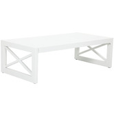 Temple &amp; Webster Hamptons Aluminium Outdoor Coffee Table