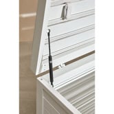 Temple &amp; Webster 2 Seater Malibu Aluminium Outdoor Storage Bench