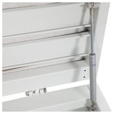 Temple &amp; Webster 2 Seater Malibu Aluminium Outdoor Storage Bench