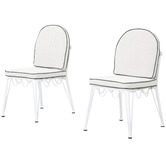 Temple &amp; Webster 4 Seater Nadi Aluminium Outdoor Dining Table &amp; Shelly Chair Set
