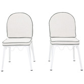 Temple &amp; Webster 4 Seater Nadi Aluminium Outdoor Dining Table &amp; Shelly Chair Set