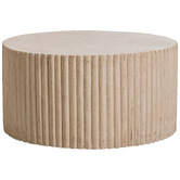Temple &amp; Webster Audrey Travertine-look Outdoor Coffee Table