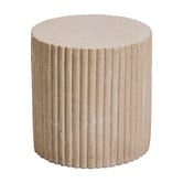 Temple &amp; Webster Audrey Travertine-look Outdoor Side Table