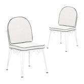 Temple &amp; Webster 4 Seater Nadi Aluminium Outdoor Dining Table &amp; Shelly Chair Set