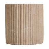 Temple &amp; Webster Audrey Travertine-look Outdoor Side Table