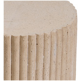 Temple &amp; Webster Audrey Travertine-look Outdoor Side Table