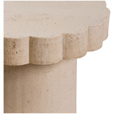 Temple &amp; Webster Clovelly Travertine-look Outdoor Side Table