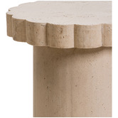 Temple &amp; Webster Clovelly Travertine-look Outdoor Side Table
