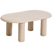 Temple &amp; Webster Byron Travertine-look Outdoor Coffee Table